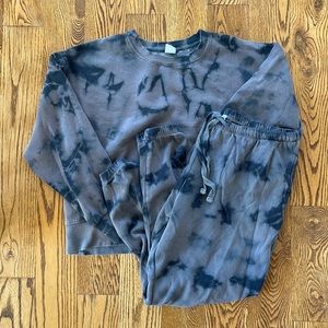 Tie-dye sweatsuit set